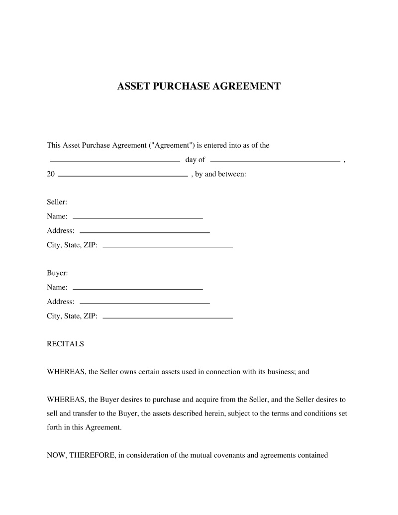 Asset Purchase Agreement
