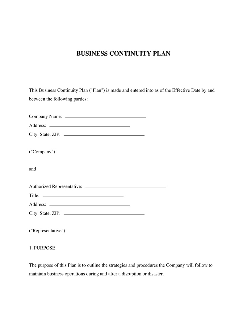Business Continuity Plan