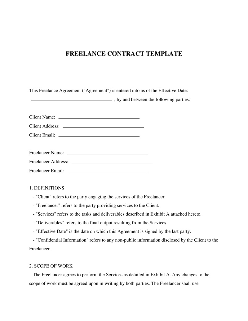 Freelance Contract